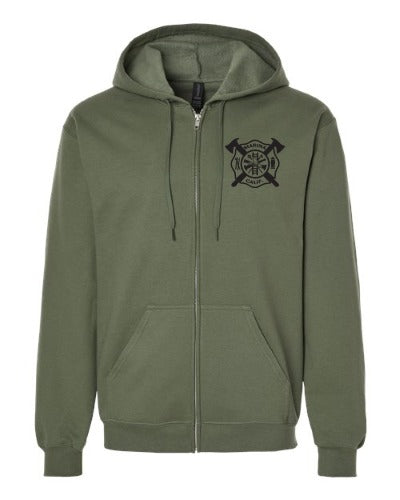 Marina Fire Full-zip Hooded Sweatshirt front