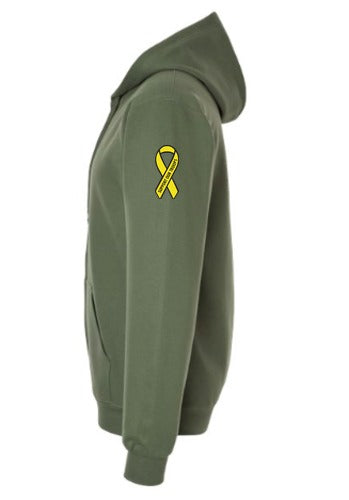 Marina Fire Full-zip Hooded Sweatshirt sleeveleft