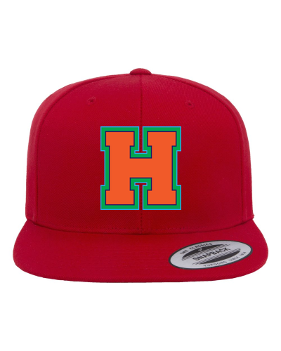Wool Blend Flat Bill Snapback Cap